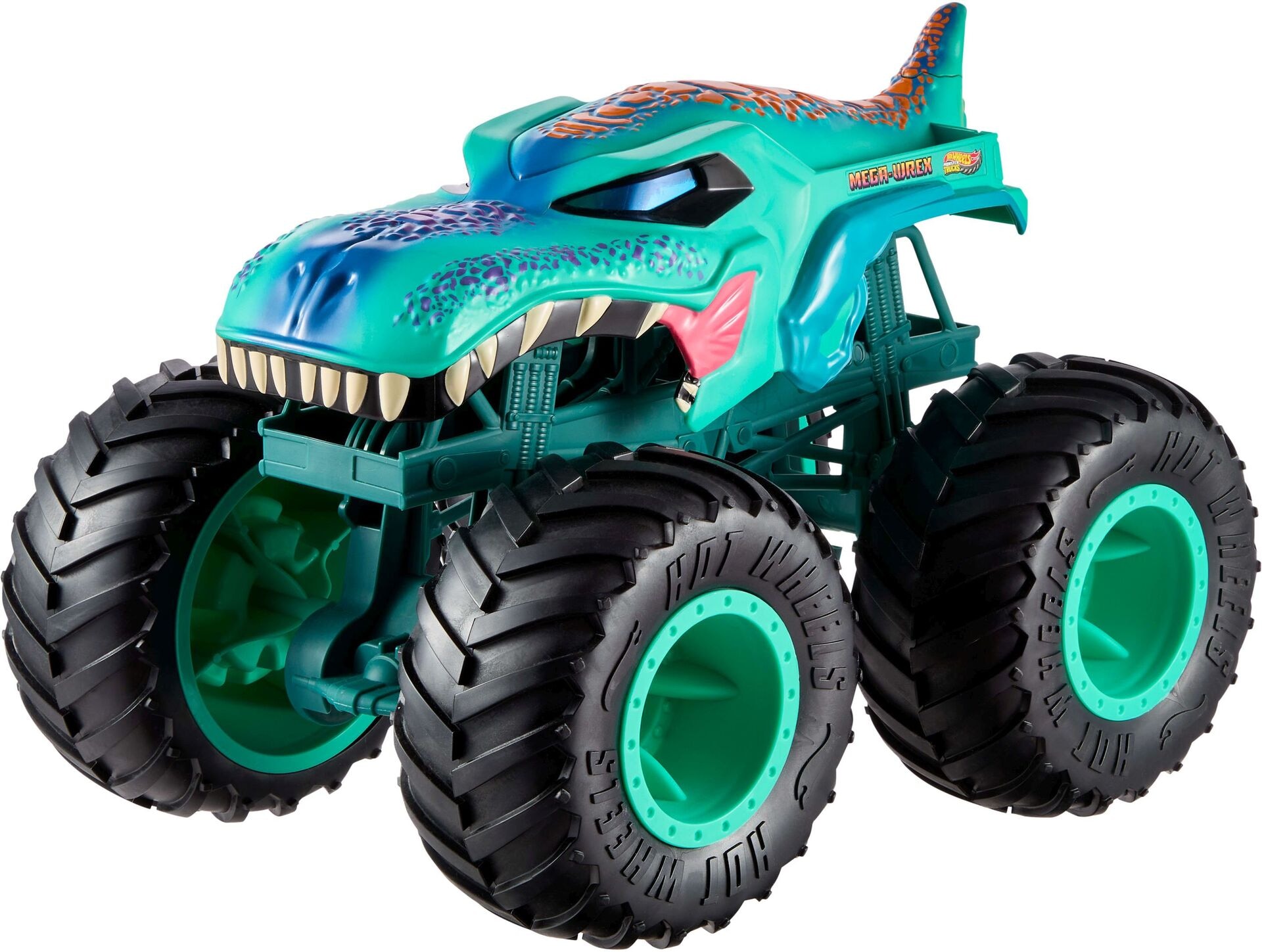 Hot Wheels Monster Trucks Mega Wrex OS 1:15 - Mattel - MATTEL JJN47 Truck - Mattel - Hot Wheels Monster Trucks Mega Wrex OS 1:15 - Modell MATTEL JJN47