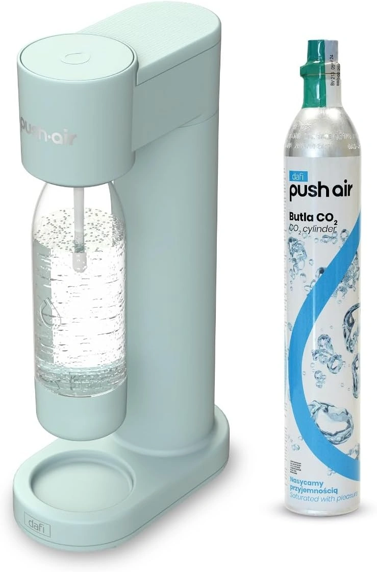 PEARLCO 502039 Wassersprudler PushAir Set Mint inkl. CO₂-Zylinder und 2 Flaschen PEARLCO 502039 Wassersprudler PushAir Set Mint inkl. CO₂-Zylinder und 2 Flaschen