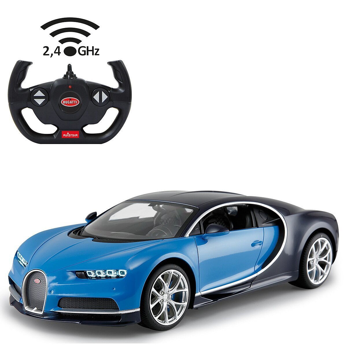 JAMARA Bugatti Chiron 1:14 blau 2,4GHz ab 6 Jahren