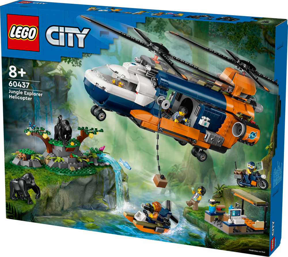 LEGO® City Dschungelforscher-Hubschrauber 60437 Flugzeug, Hubschrauber, Transport, Fahrzeug