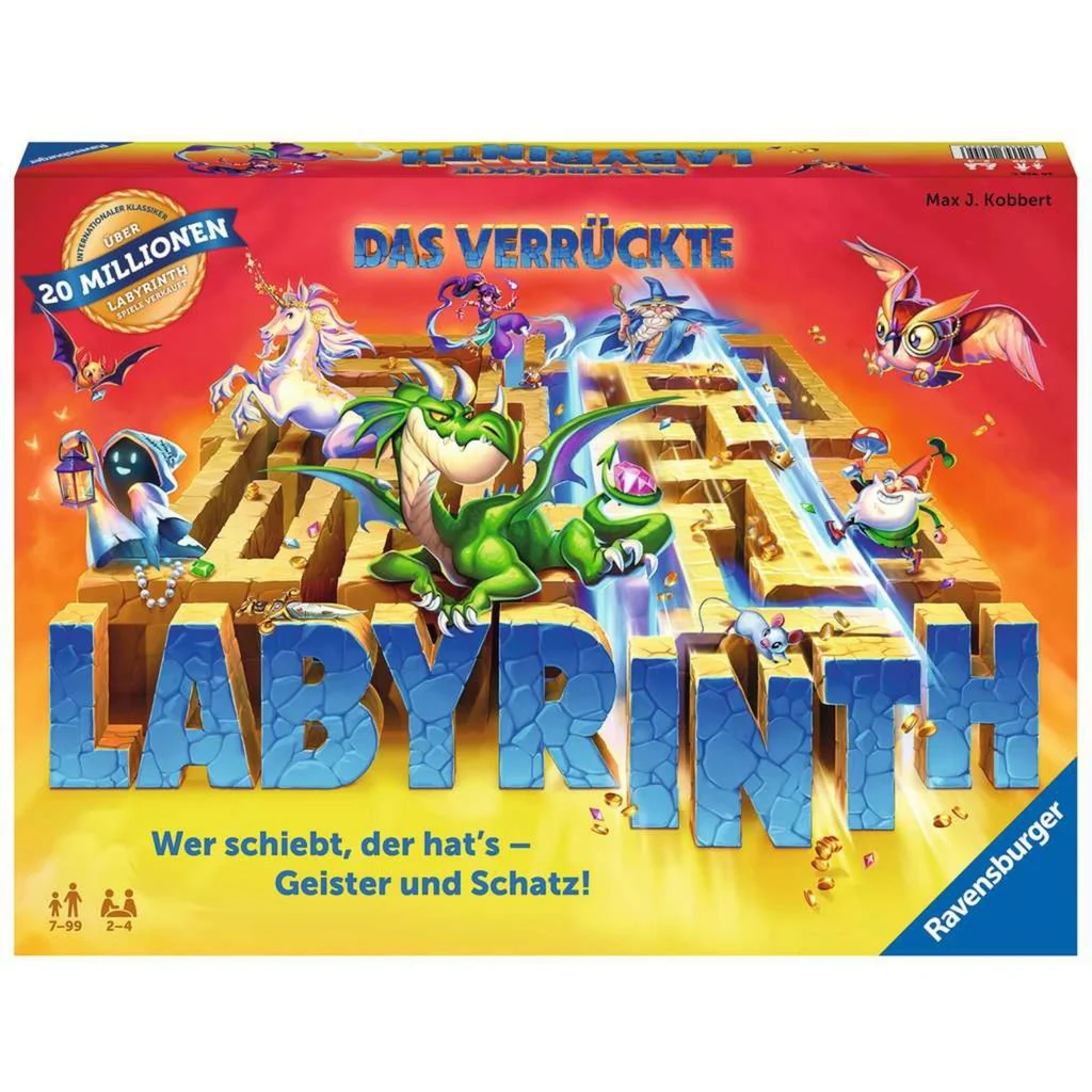 Ravensburger, Familienspiel, 26955Das, verrückte, LabyrinthGesellschaftsspielSpieleklassiker, für, 24, Personen, Ravensburger Familienspiel 26955Das verrückte LabyrinthGesellschaftsspielSpieleklassiker für 24 Personen,