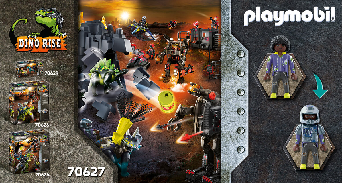 PLAYMOBIL 70627 Triceratops: Randale um die legendären Steine Person, Spielzeug