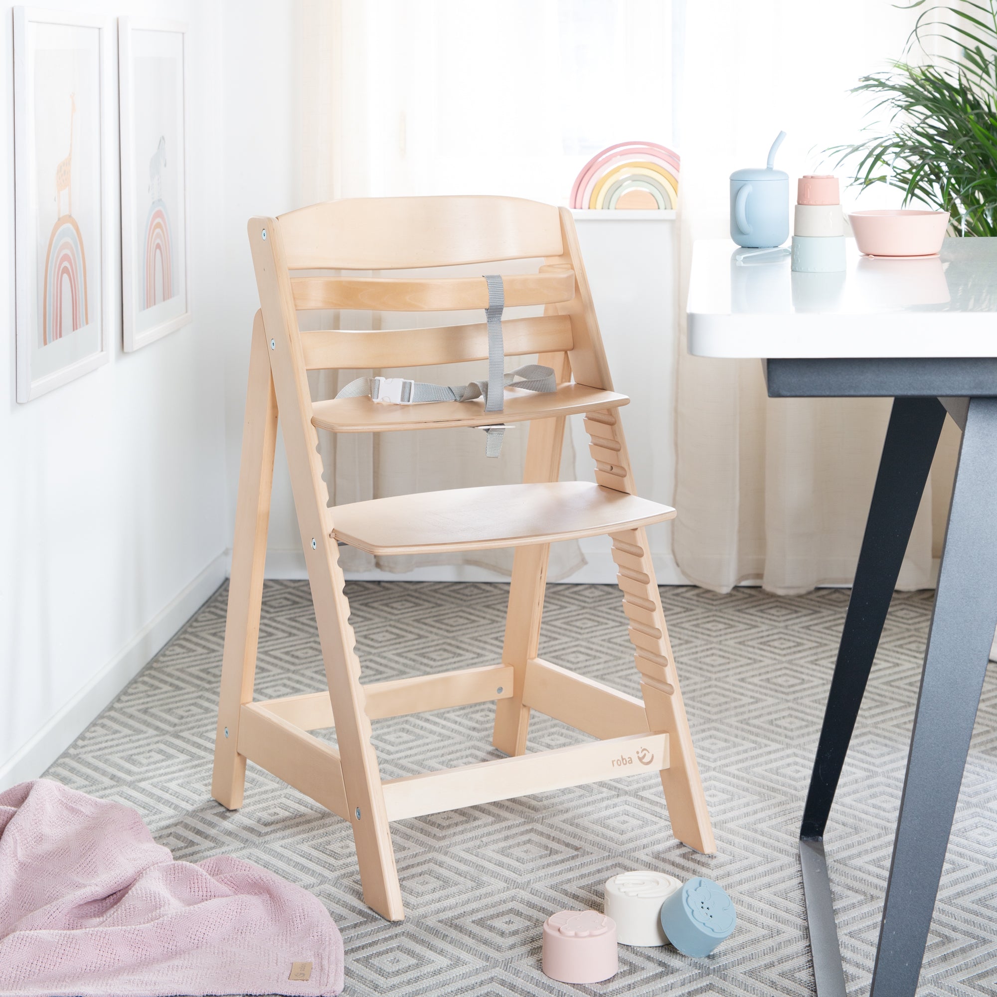 Roba 7562 Treppenhochstuhl natur lackiert - Produktbild 4