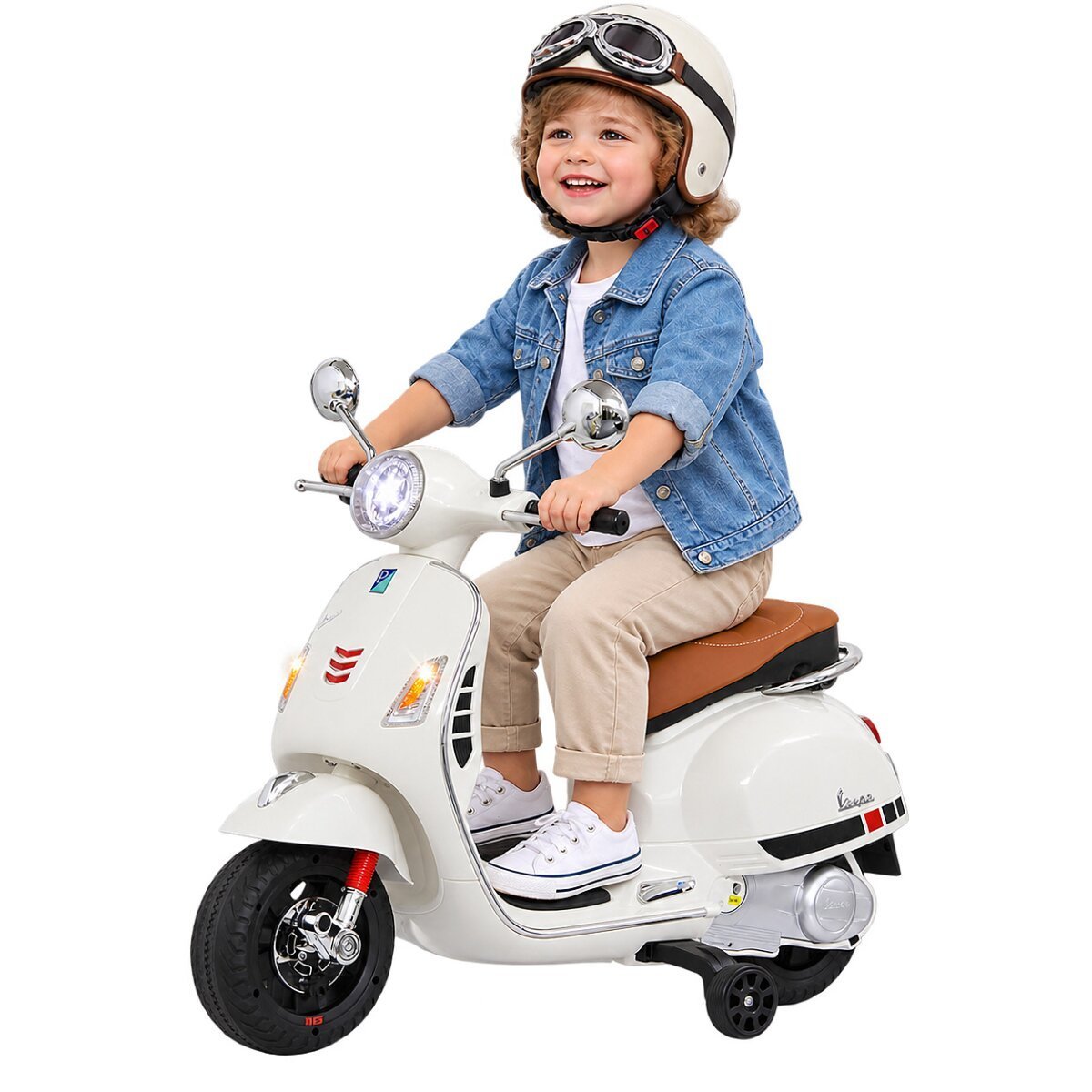JAMARA Ride-on Vespa GTS 125 weiss Li-Power 12.6 ab 3 Jahren