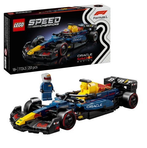 LEGO, Speed, Champions, 77243, Oracle, Red, Bull, Racing, RB20, F1, Rennauto, Autorennen, Formel Eins, Rennwagen, Fahrzeug, Rasenmäher LEGO Speed Champions 77243 Oracle Red Bull Racing RB20 F1 Rennauto
