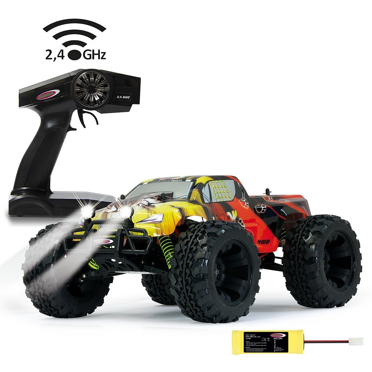 JAMARA Tiger Monstertruck 4WD 1:10 NiMh 2,4GHz mit LED ab 14 Jahren JAMARA Tiger Monstertruck 4WD 1:10 NiMh 2,4GHz mit LED ab 14 Jahren