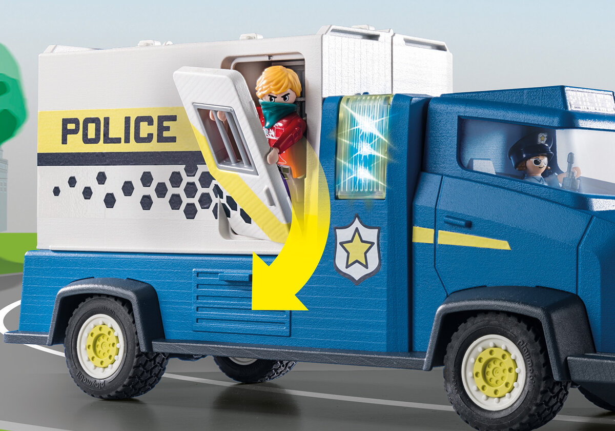 PLAYMOBIL 70912 DUCK ON CALL - Polizei Truck Maschine, Rad, Person