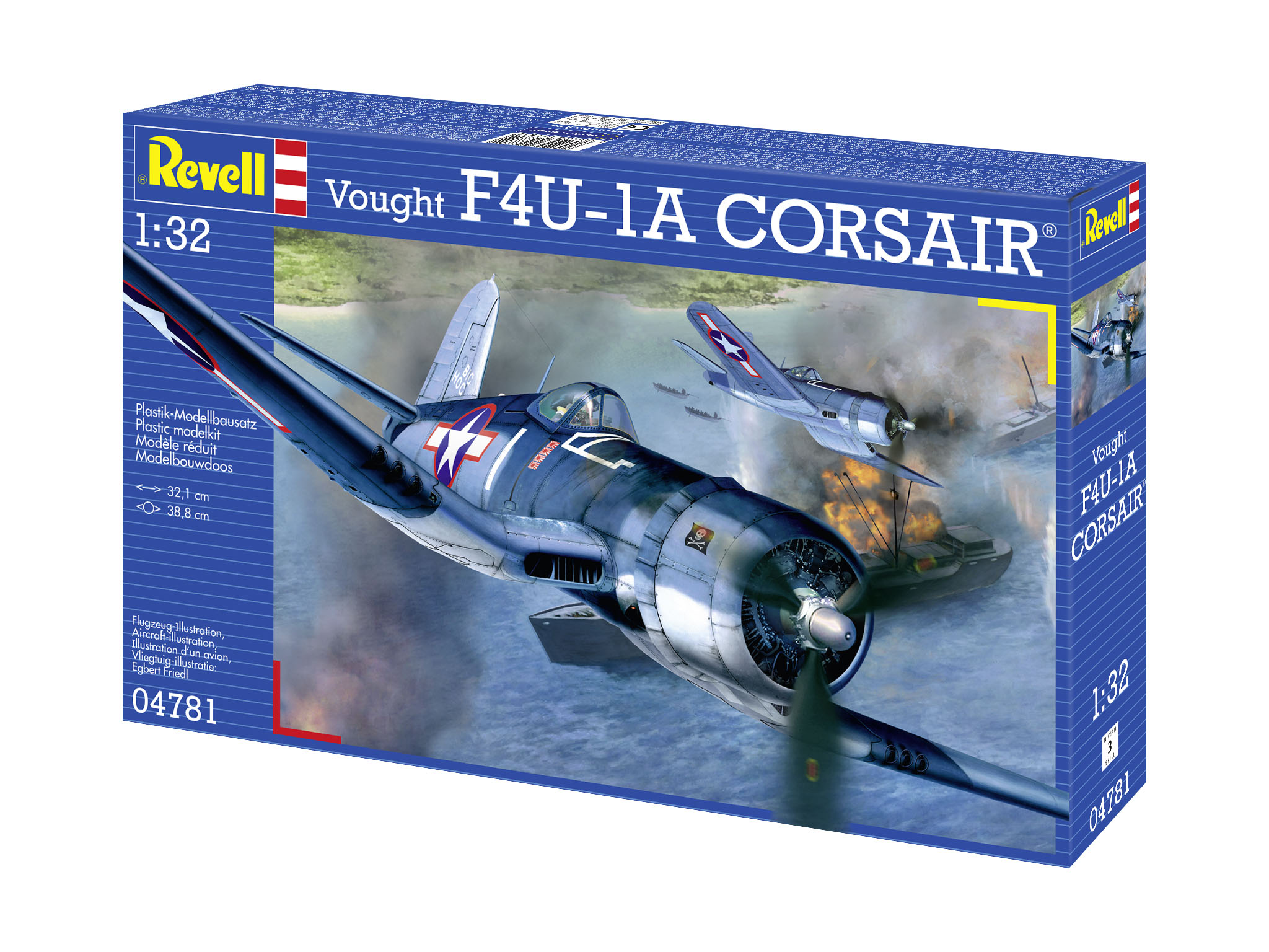 Revell 04781 Vought F4U-1D Corsair Modellbausatz Flugzeug, Jet, Bomber, Kampfflugzeug