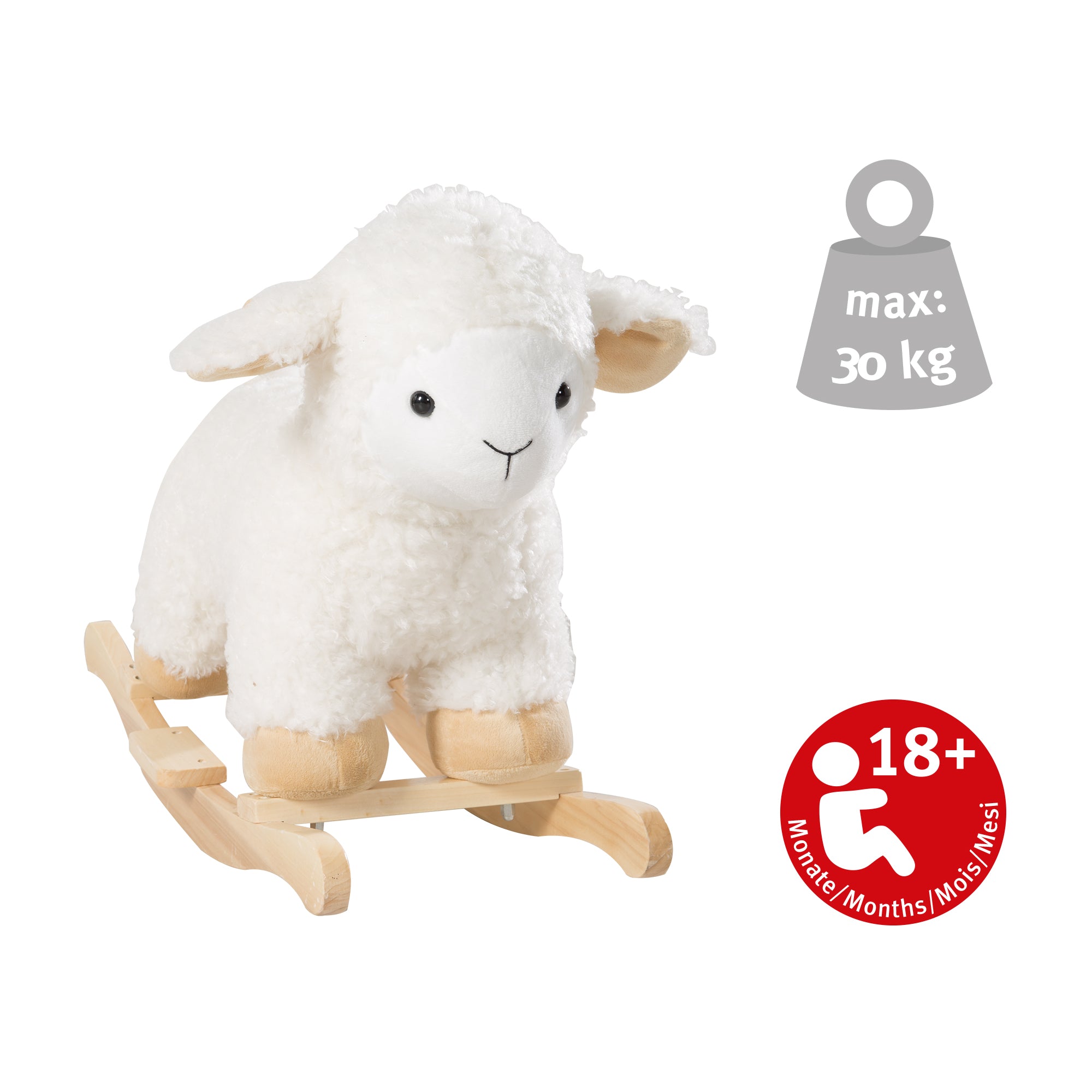 Roba 69032 Schaukeltier Schaf weiß – Spielen & Spaß - Bild 8 Roba 69032 Schaukeltier Schaf weiß – Spielen & Spaß - Produktbild 8