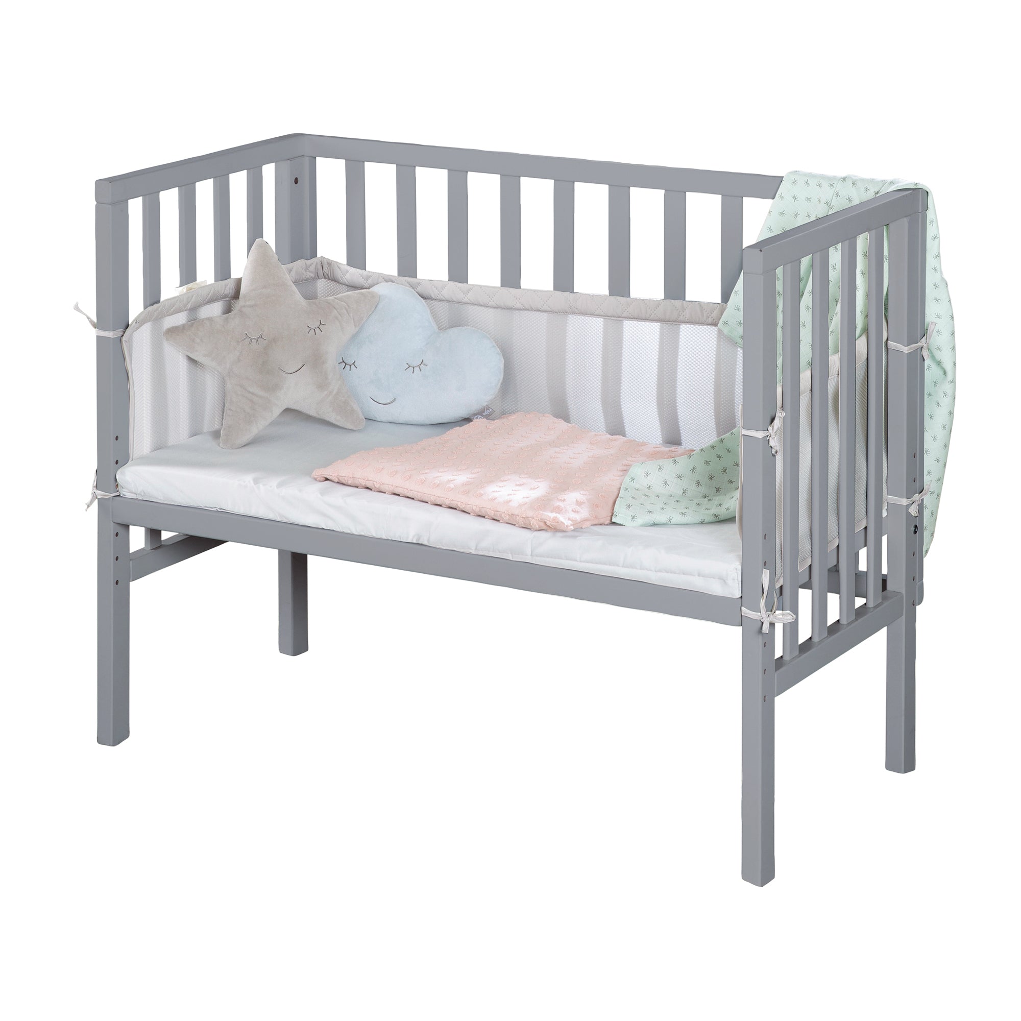 Roba 8970TP8V230 Beistellbett 2in1 roba Style grau taupe – Stubenbetten - Bild 8 Roba 8970TP8V230 Beistellbett 2in1 roba Style grau taupe – Stubenbetten - Produktbild 8