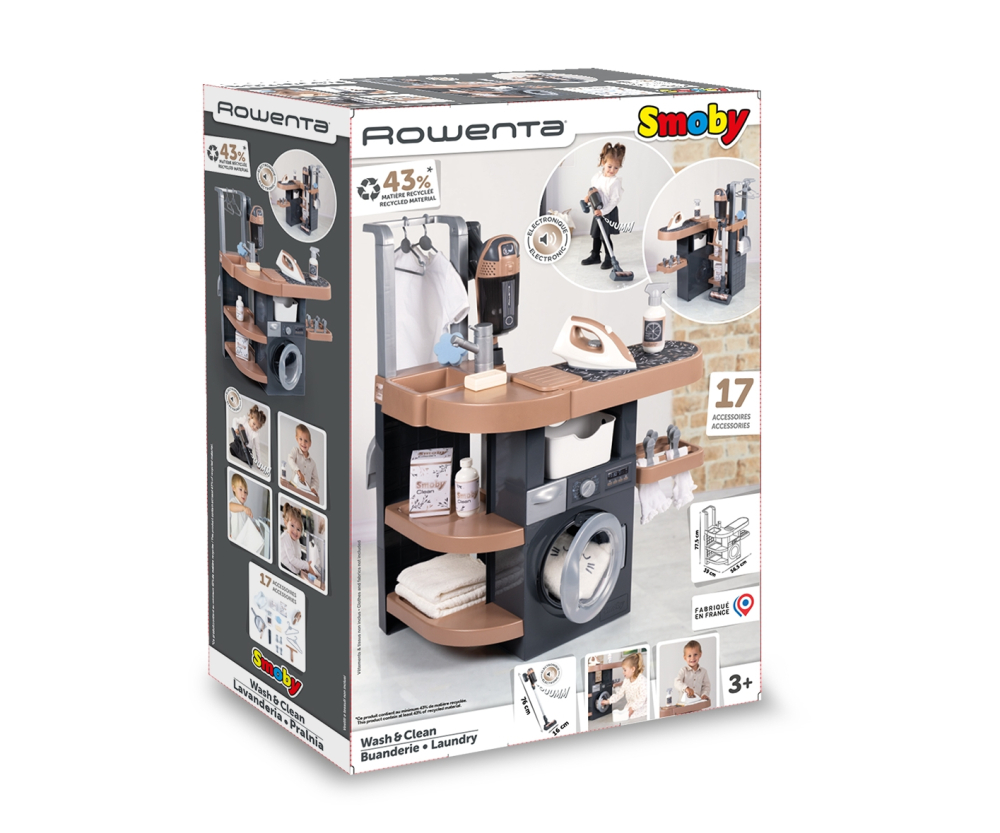 Smoby Smoby Rowenta Haushalts-Set Waschküche Smoby Smoby Rowenta Haushalts-Set Waschküche