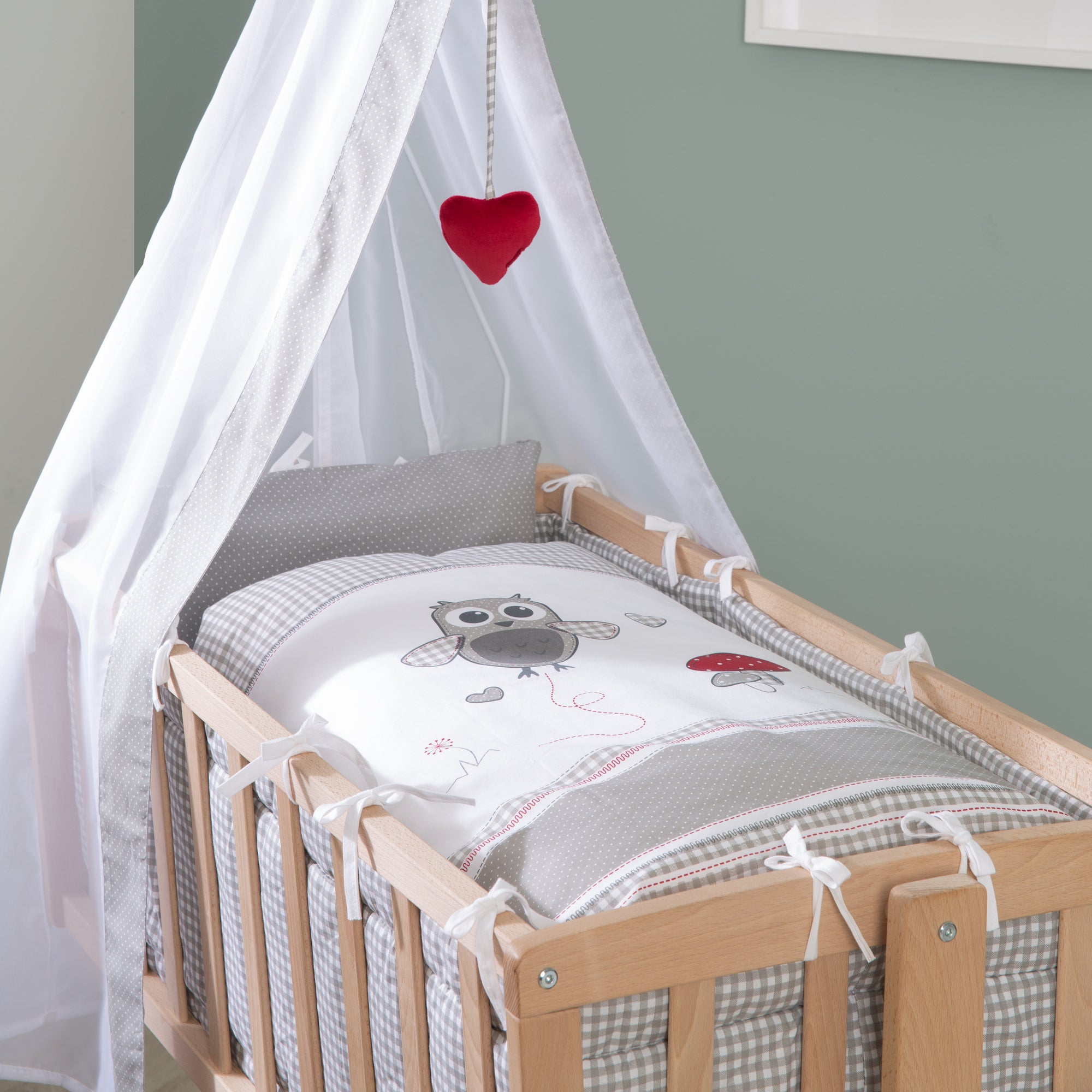 Roba 8955NAS148 Komplettwiegenset Adam & Eule Bio Buche natur - Produktbild 8