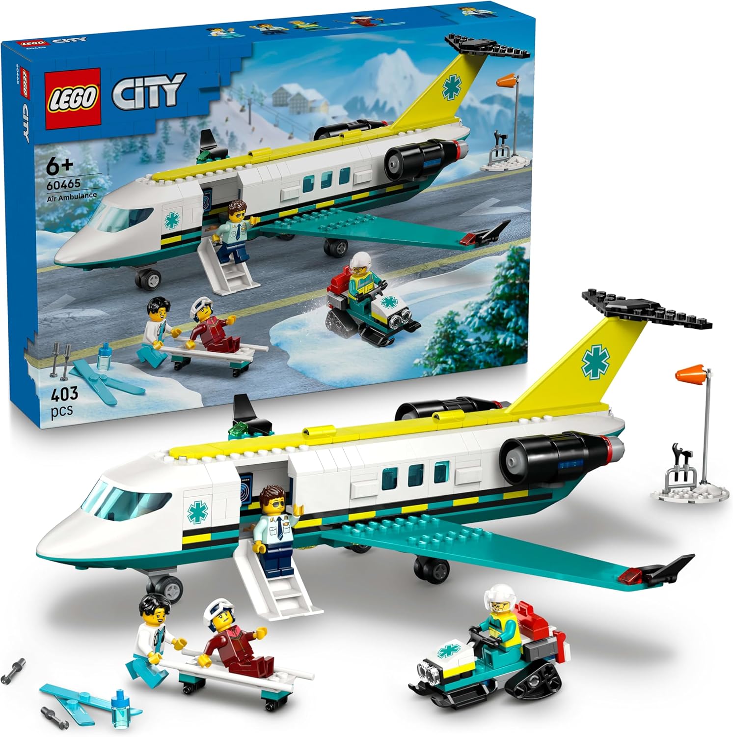 LEGO® City 60465 Notfallrettungsflugzeug Flugzeug, Transport, Fahrzeug, Spielzeug