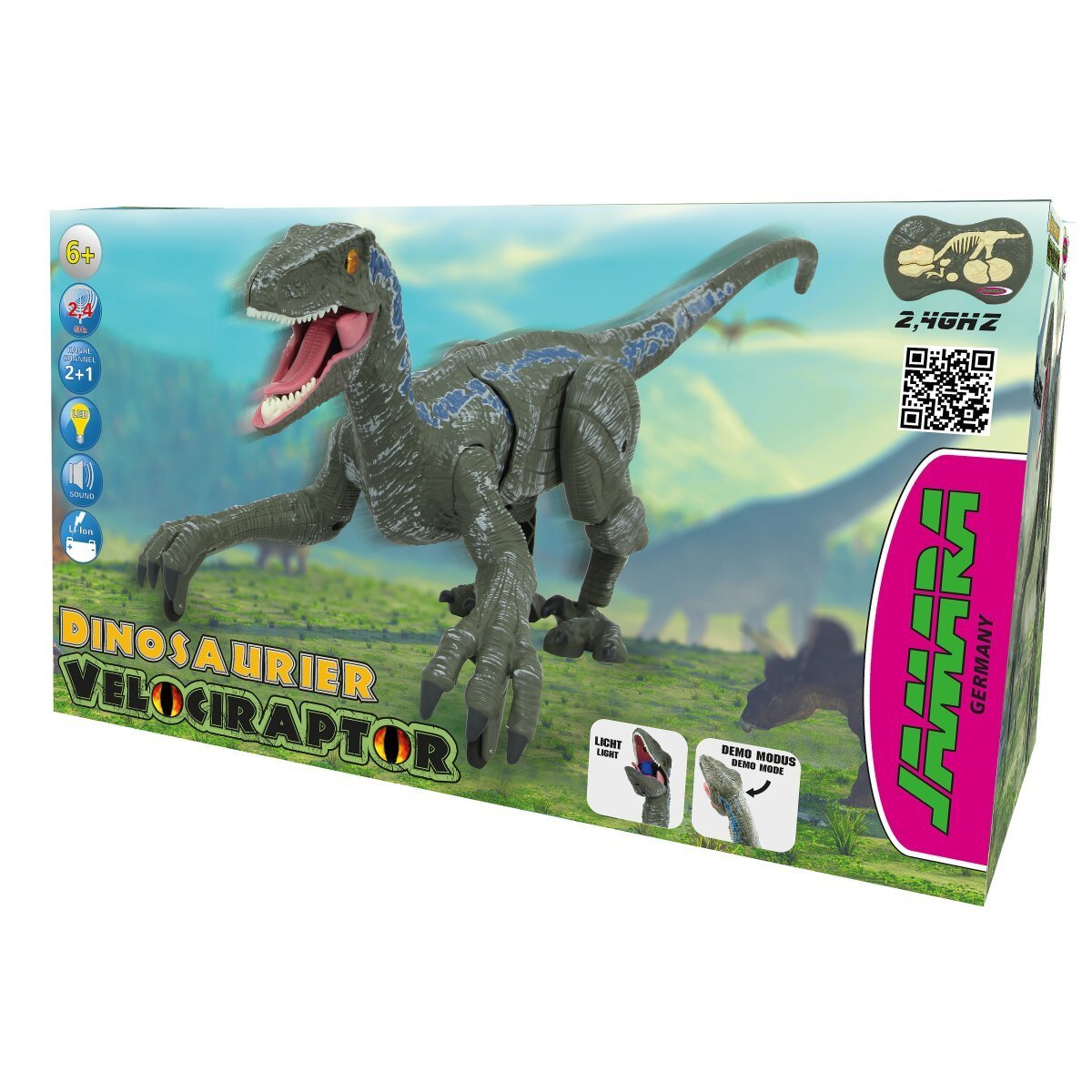 JAMARA Dinosaurier Velociraptor Li-Ion 3,7V 2,4GHz ab 6 Jahren