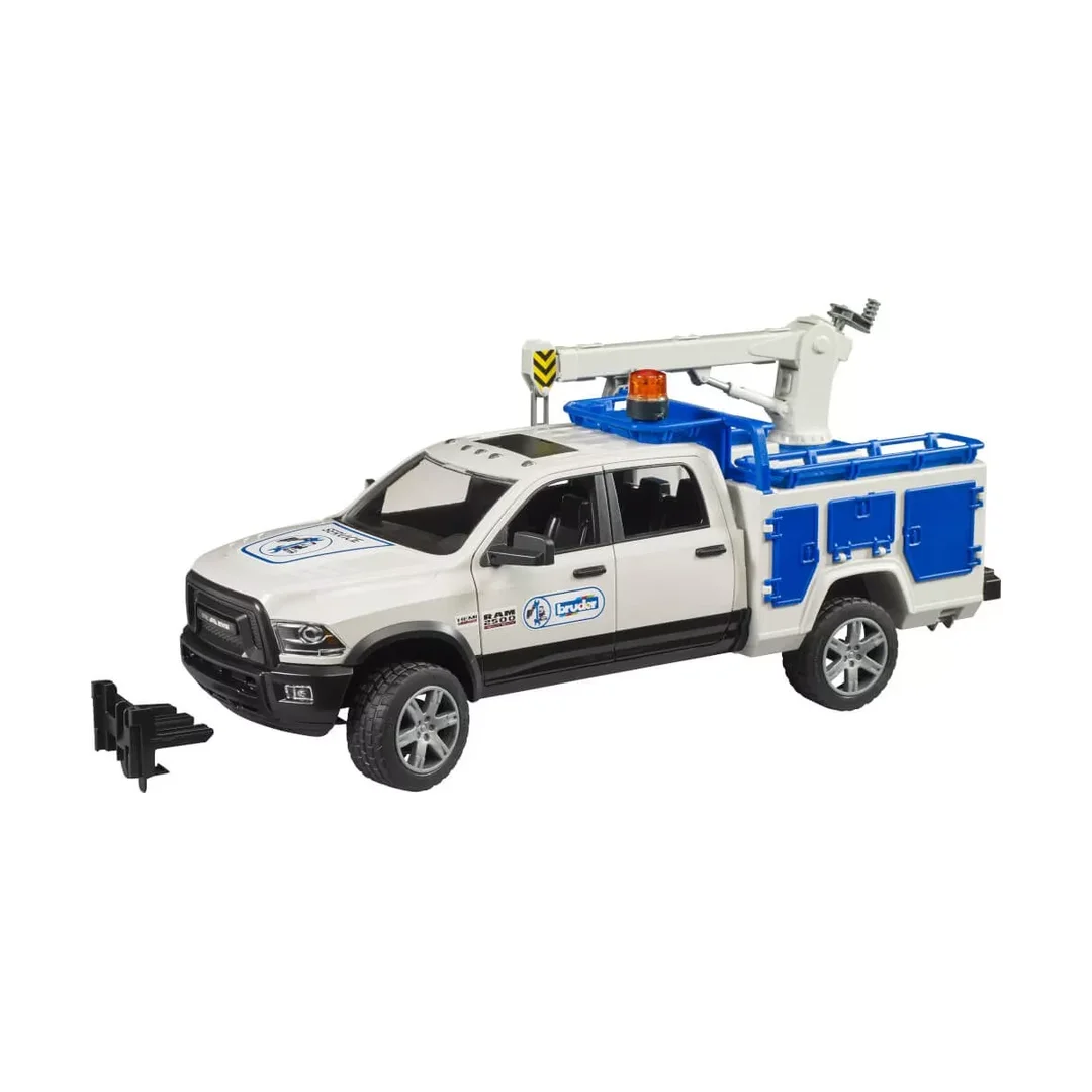 Bruder 02509 RAM 2500 Service Truck mit Kran und Rundumleuchte