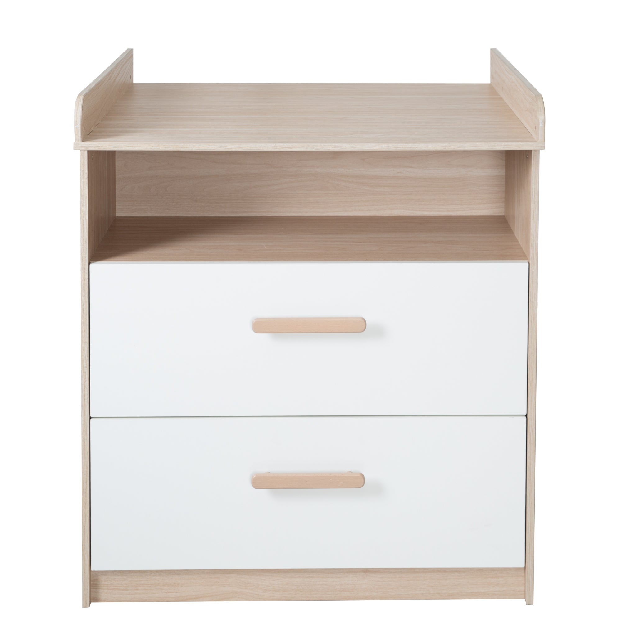 Roba 1711867 Wickelkommode Cabane Weiß und Natur – Wickelkommode schmal - Produktbild 3