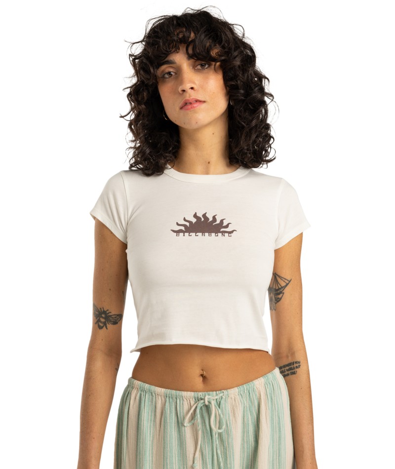 Billabong Sweet Moment T-Shirt für Damen T-shirt, Person, Strandmode, Rock, Ärmel