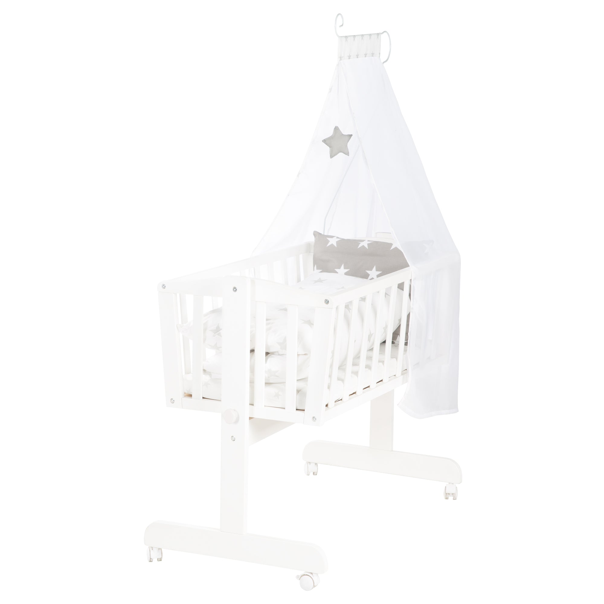 Roba 288050WEV190A Komplettwiegenset Little Stars weiß - Bild 1 Roba 288050WEV190A Komplettwiegenset Little Stars weiß - weiß - Komplettwiegenset - Produktbild 1