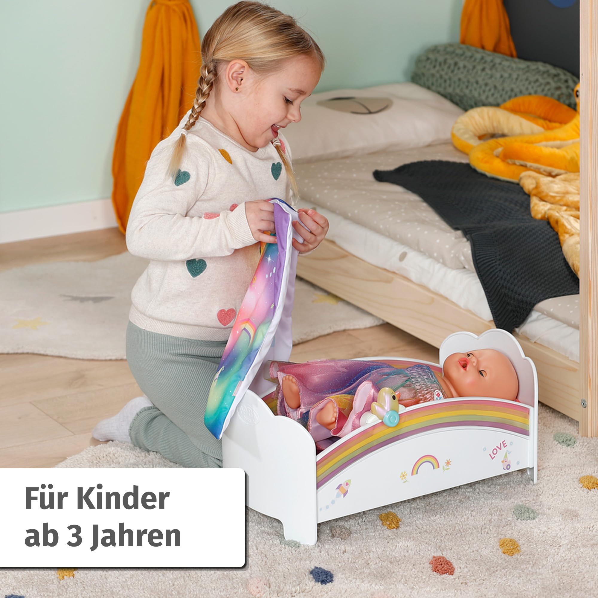 BABY born® Regenbogen Bett