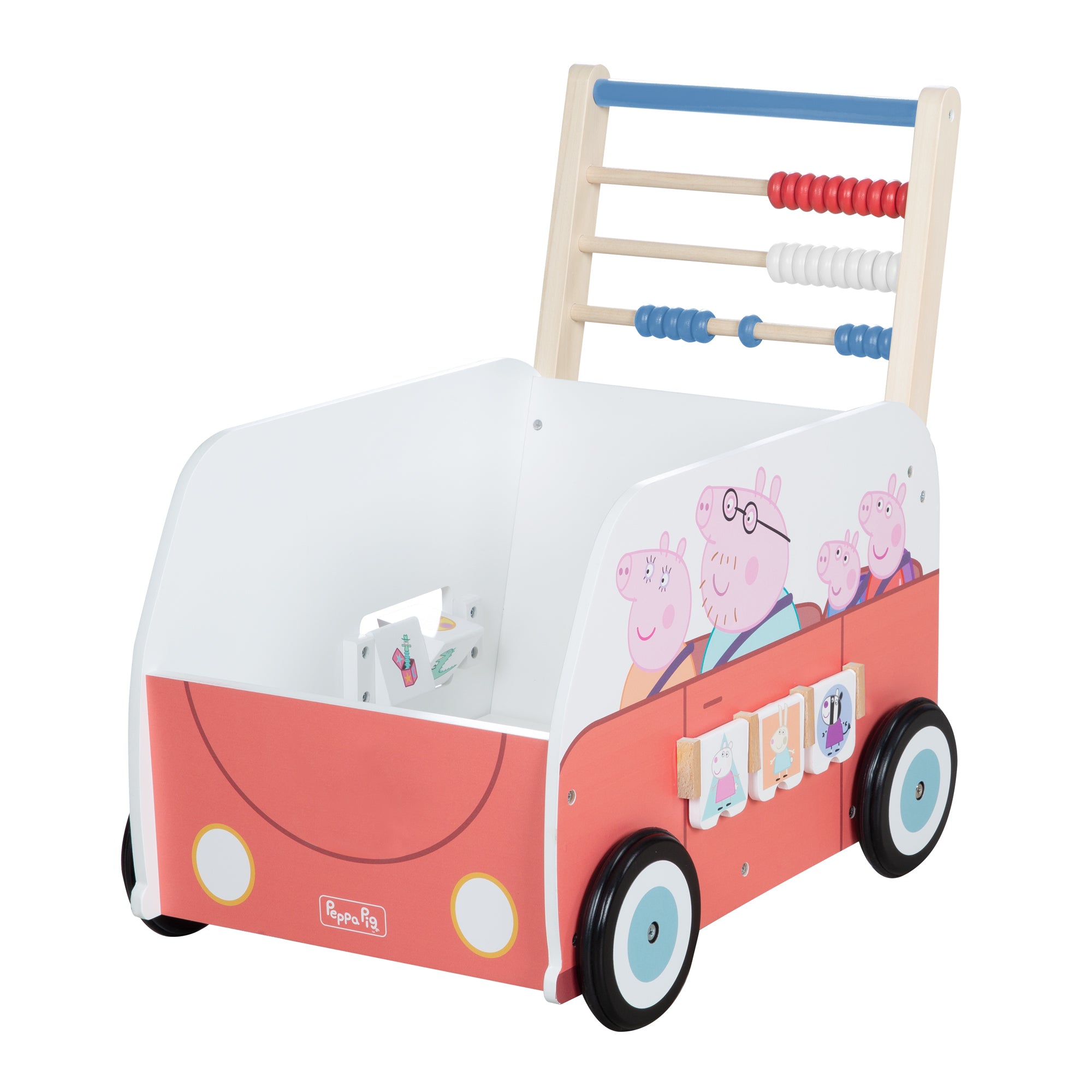 Roba 460157PP1 Bully-Schiebebus Peppa Pig weiß – Puppenmöbel & Häuser - Bild 2 Roba 460157PP1 Bully-Schiebebus Peppa Pig weiß – Puppenmöbel & Häuser - Produktbild 2