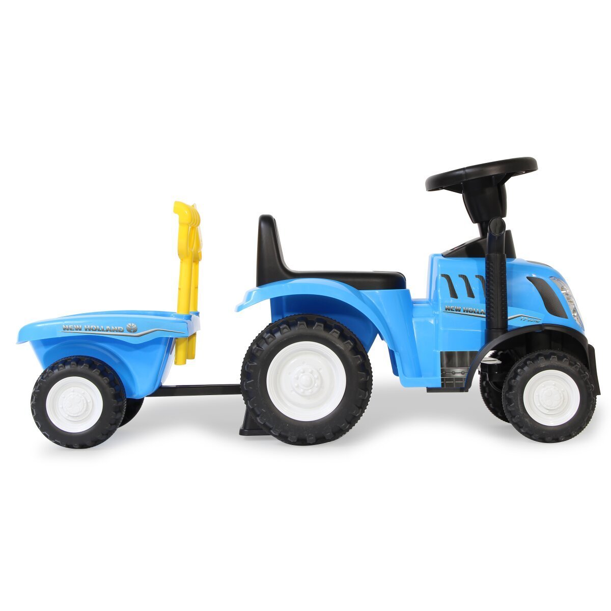JAMARA Rutscher New Holland T7 Traktor mit Anhänger blau 2in1 ab 12 Monaten JAMARA Rutscher New Holland T7 Traktor mit Anhänger blau 2in1 ab 12 Monaten