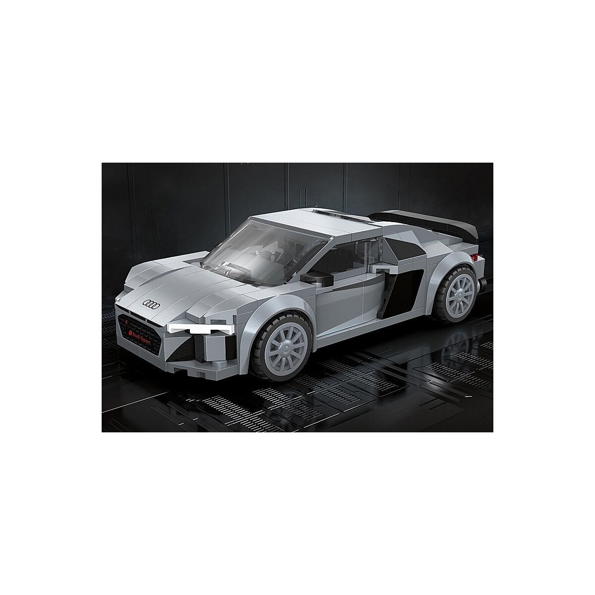 JAMARA CaDA Audi R8 Coupé 1:24 grau Bricks ab 8 Jahren JAMARA CaDA Audi R8 Coupé 1:24 grau Bricks ab 8 Jahren