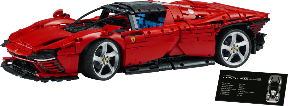 LEGO® Technic 42143 Ferrari Daytona SP3 42143 Maschine, Rad, Sprach, Auto, Leichtmetallfelge