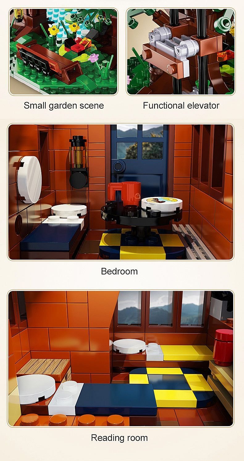 Produktfoto - Jamara e.K. - CaDA Baumhaus 4 Jahreszeiten Bricks - Modell JAMARA 402866