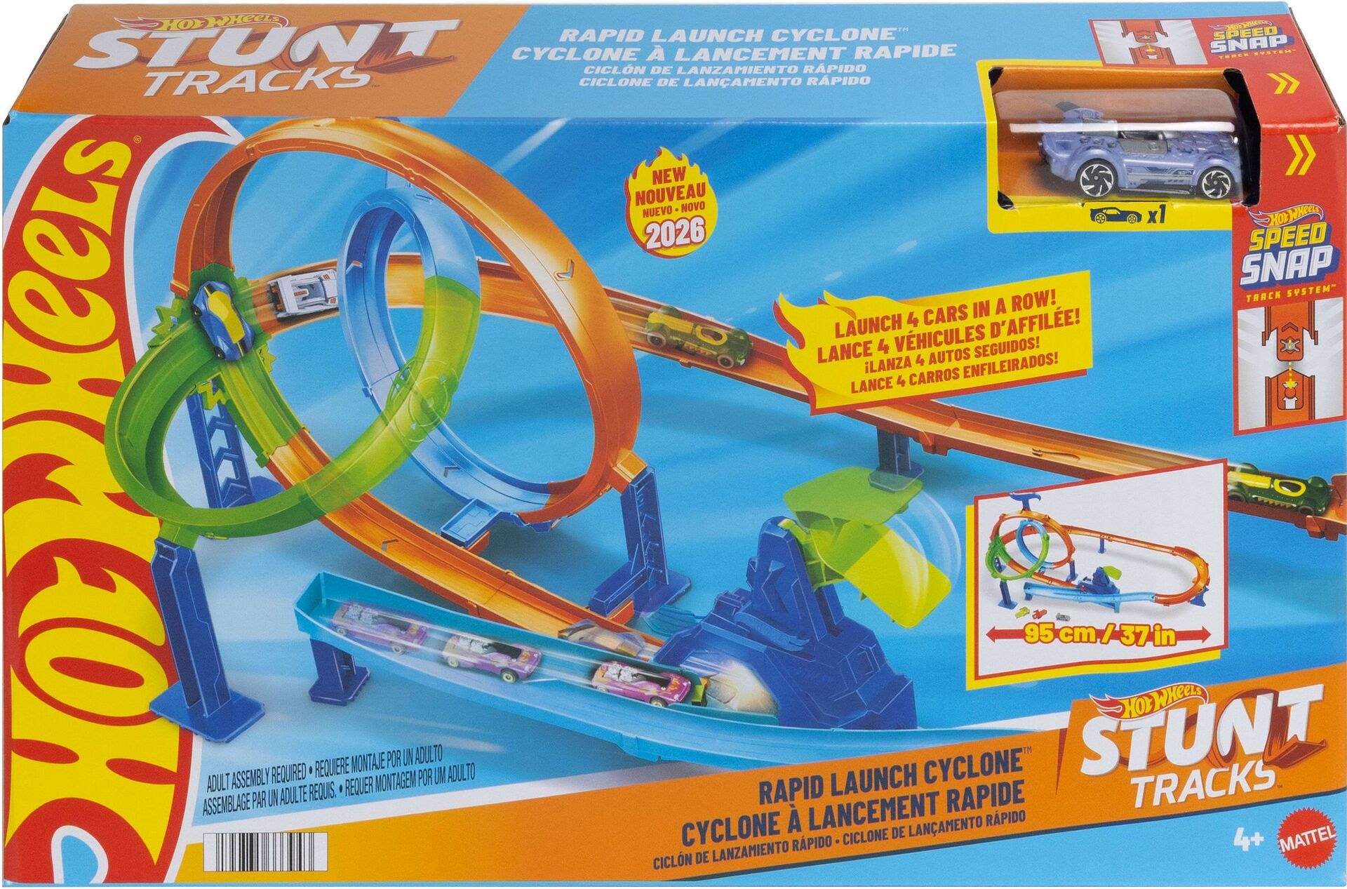 Produktfoto - Mattel - Hot Wheels Stunt Tracks Turbo Looping Set - Modell MATTEL JHK73