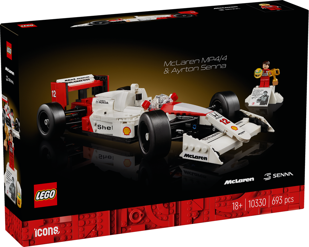 LEGO 10330 McLaren MP4/4 & Ayrton Senna LEGO, 10330, McLaren, MP4/4, &, Ayrton, Senna, Auto, Formel Eins, Rennwagen, Fahrzeug, Rad