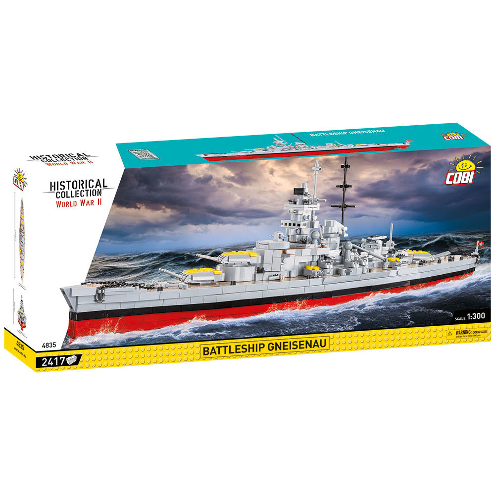 COBI 4835 - Battleship Gneisenau Maßstabb 1:300) COBI 4835 - Battleship Gneisenau Maßstabb 1:300)