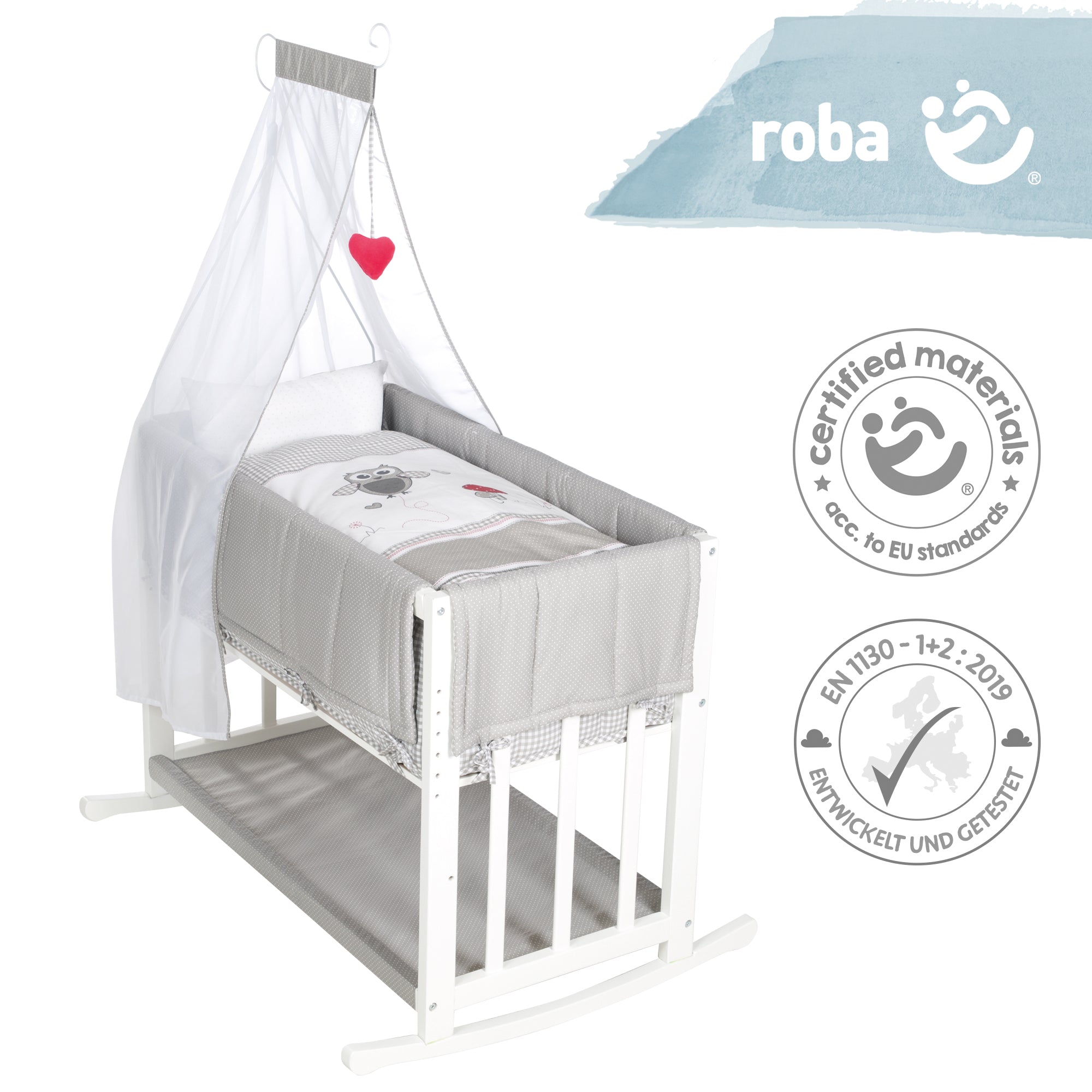 Roba 289149WES148 Stubenbett 4in1 Adam & Eule weiß – Stubenbetten - Bild 8 Roba 289149WES148 Stubenbett 4in1 Adam & Eule weiß – Stubenbetten - Produktbild 8