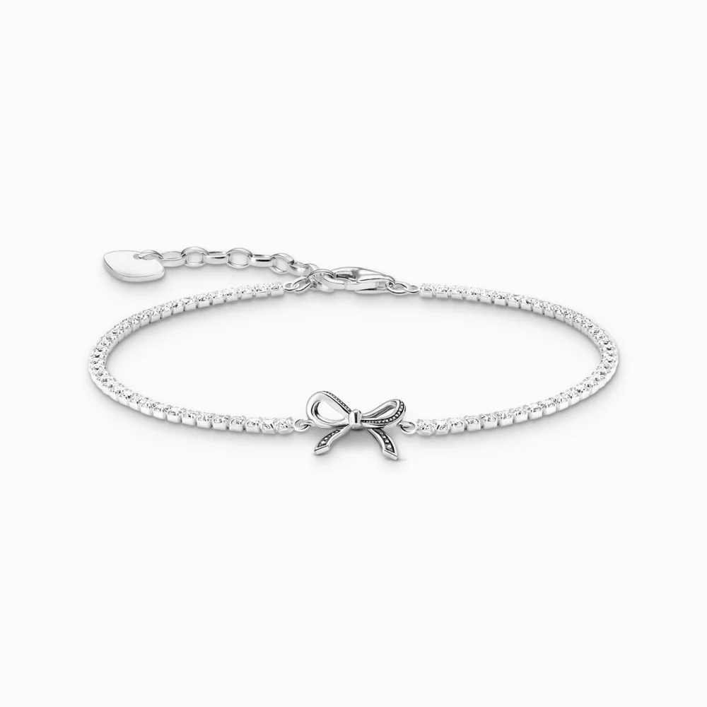 Thomas Sabo Armband Schleifen mit weißen Steinen A2172-643-14-L19V