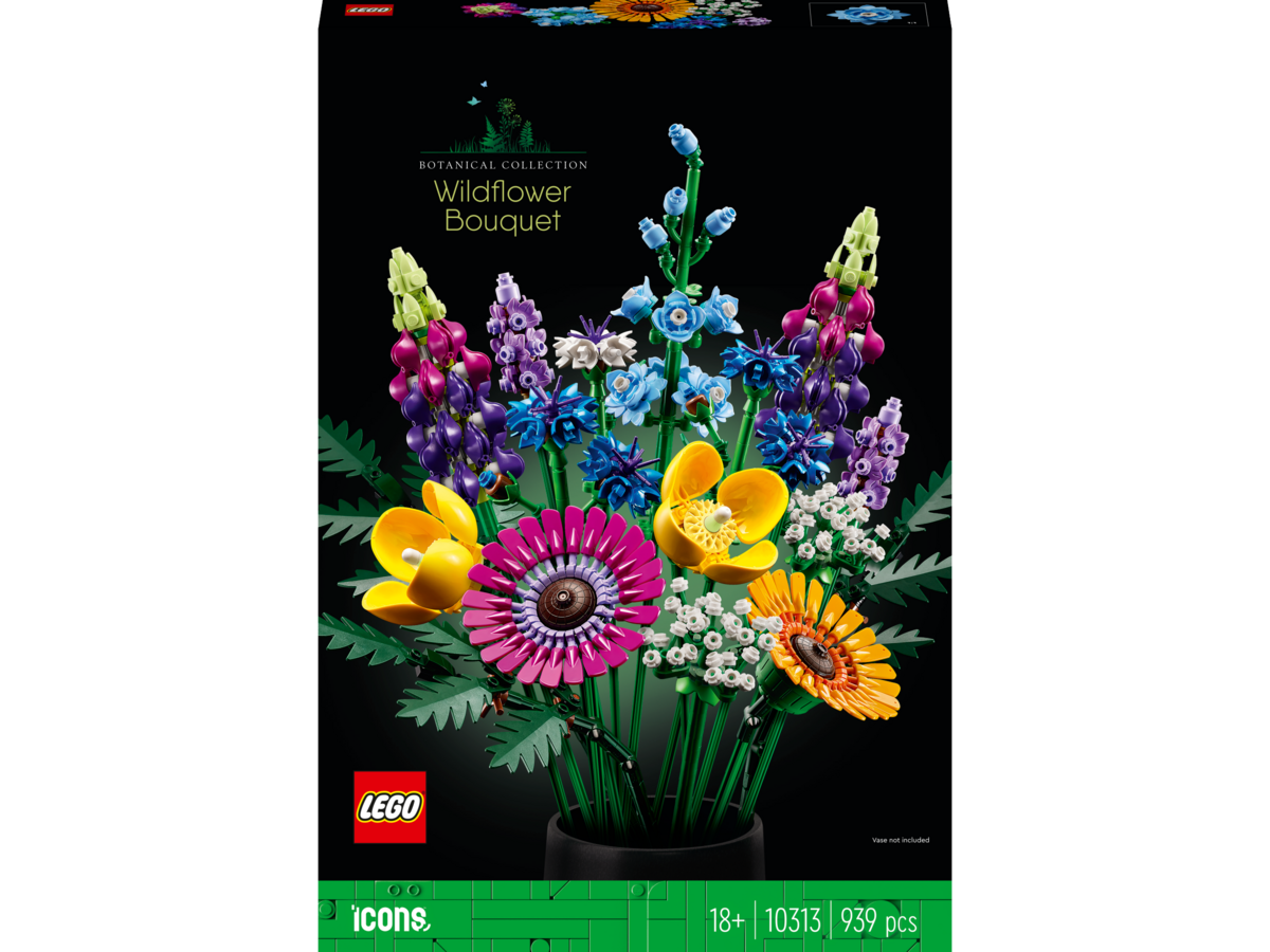 LEGO® Icons Wildblumenstrauß 10313 Grafiken, Blume, Blumen-Arrangement, Blumenstrauß, Florales Design