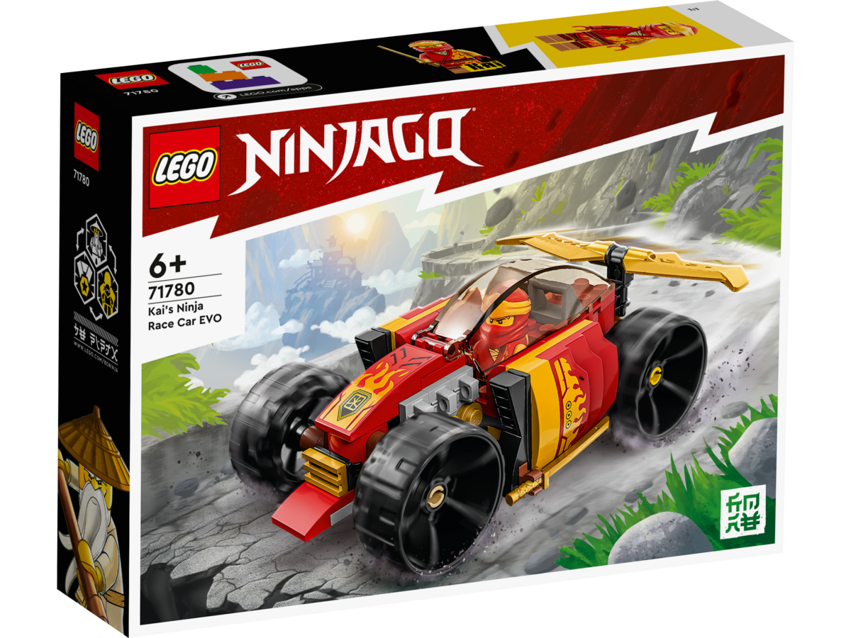 LEGO, NINJAGO, Kais, Ninja-Rennwagen, EVO, 71780, Auto, Formel Eins, Rennwagen, Fahrzeug, Rad LEGO NINJAGO Kais Ninja-Rennwagen EVO 71780