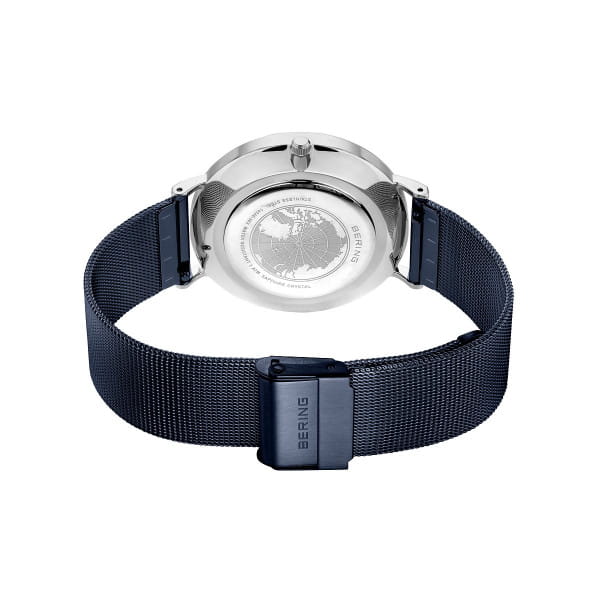 Bering 14240-303 Herrenuhr, Milanaise, Blau/Silber