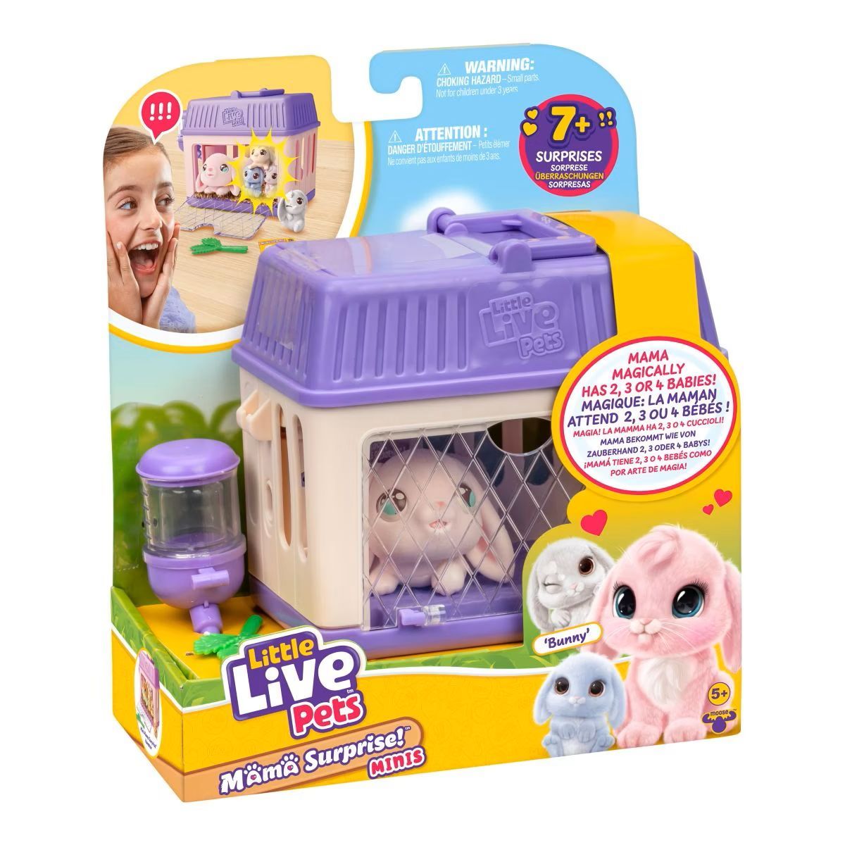 Little Live Pets Mama Surprise Mini Spielset Hase Erwachsener, Weiblich, Person, Frau, Spielzeug, Erwachsener, Weiblich, Person, Frau, Spielzeug
