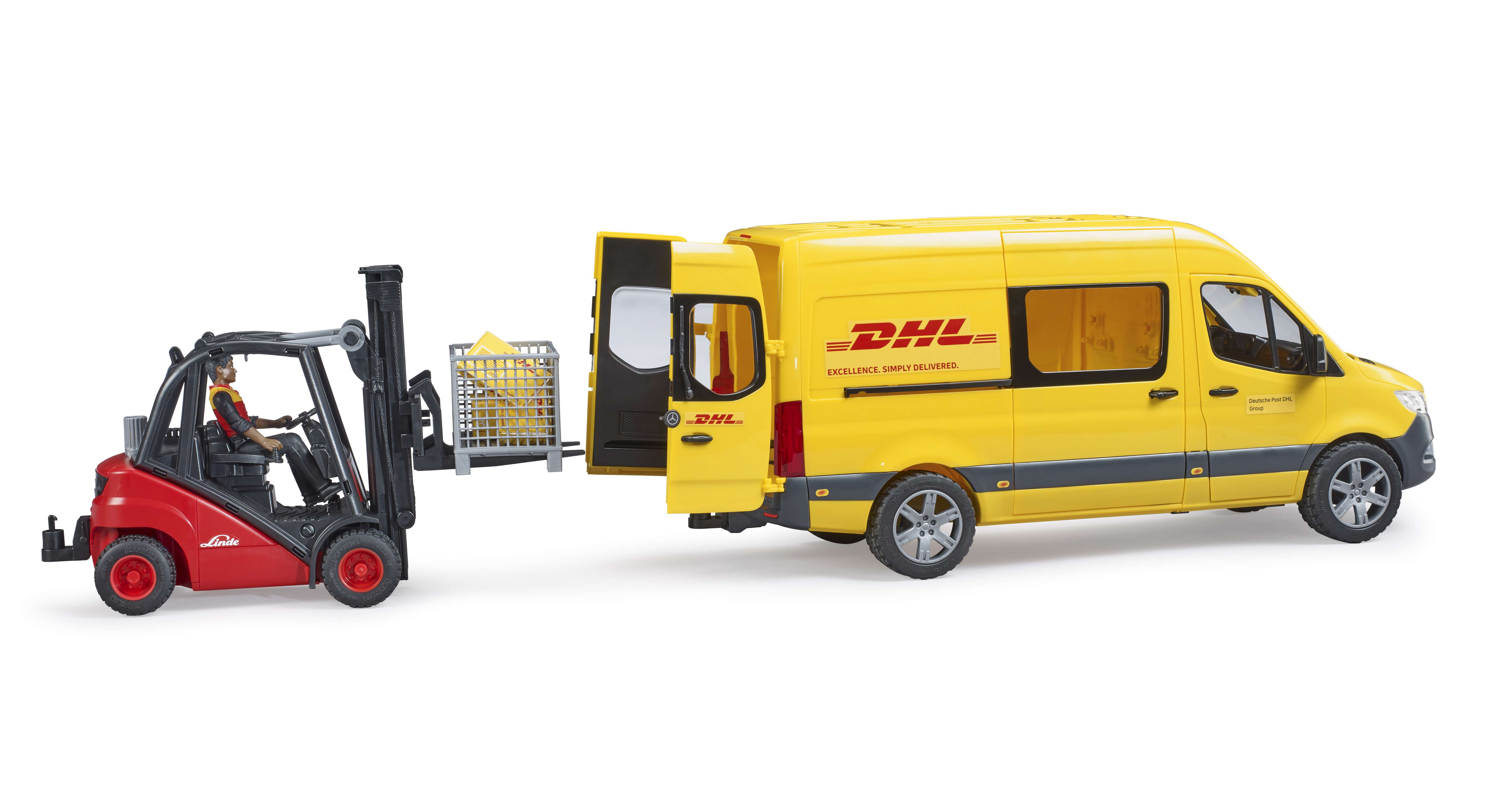 BRUDER 02671 - MB Sprinter DHL mit Fahrer - Bild 6