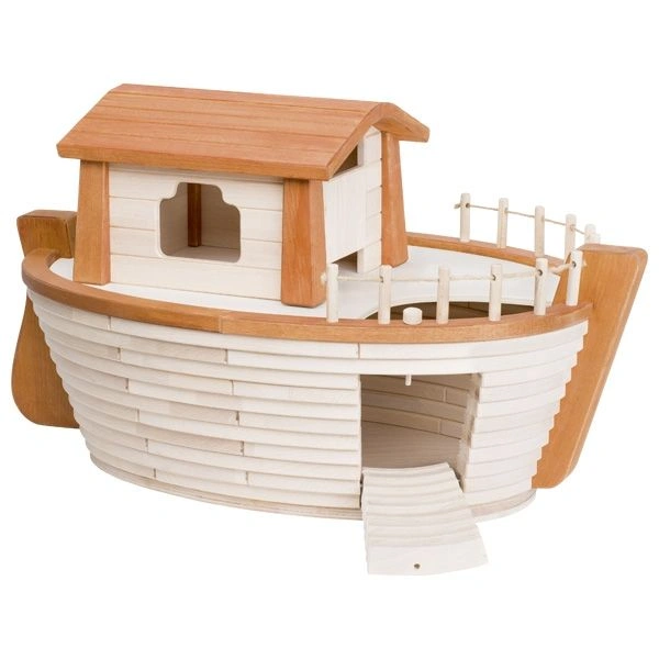goki Holzstelzen Arche Noah - großes Holzschiff auf Rollen, ca. 75 × 47 × 43,5 cm goki Holzstelzen Arche Noah - großes Holzschiff auf Rollen, ca. 75 × 47 × 43,5 cm