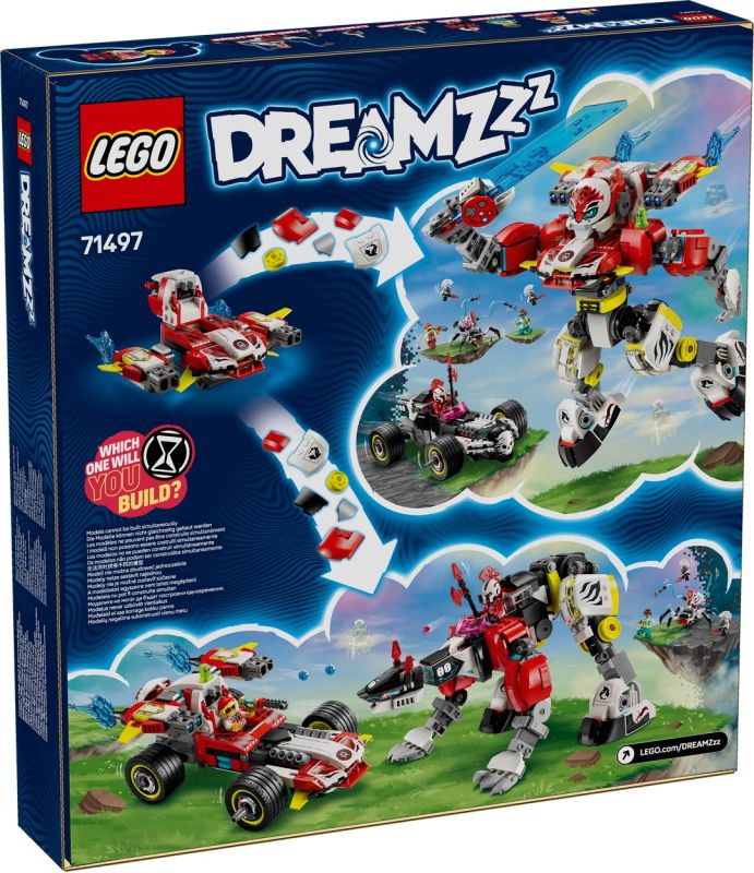 LEGO® DREAMZzz™ 71497 Coopers Tiger-Mech und Zeros Hot Rod Auto LEGO® DREAMZzz™ 71497 Coopers Tiger-Mech und Zeros Hot Rod Auto