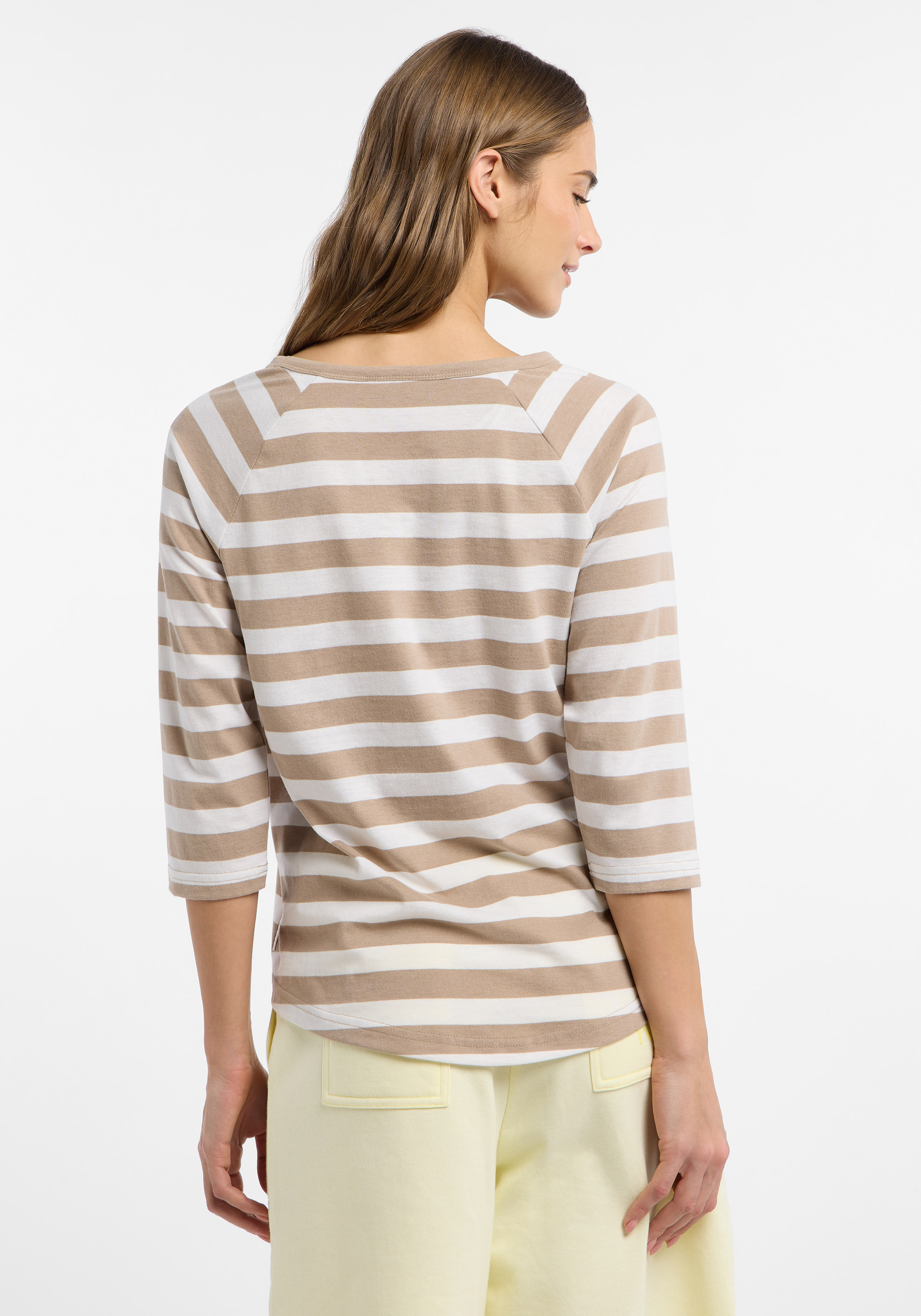 ELBSAND 3/4 SHIRT, CELIN, BEIGE/WEIß von Elbsand bei Conquest. Artikel ELB 70742/0011.