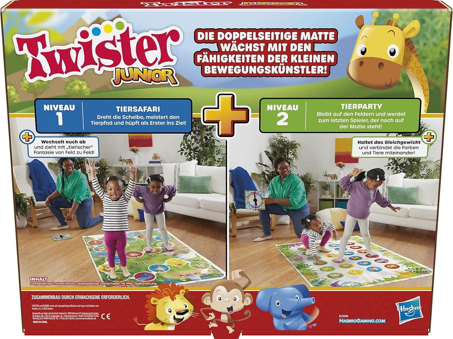 Twister Junior Geschicklichkeitsspiel Werbung, Kindergarten, Plakat, Person, Inneneinrichtung