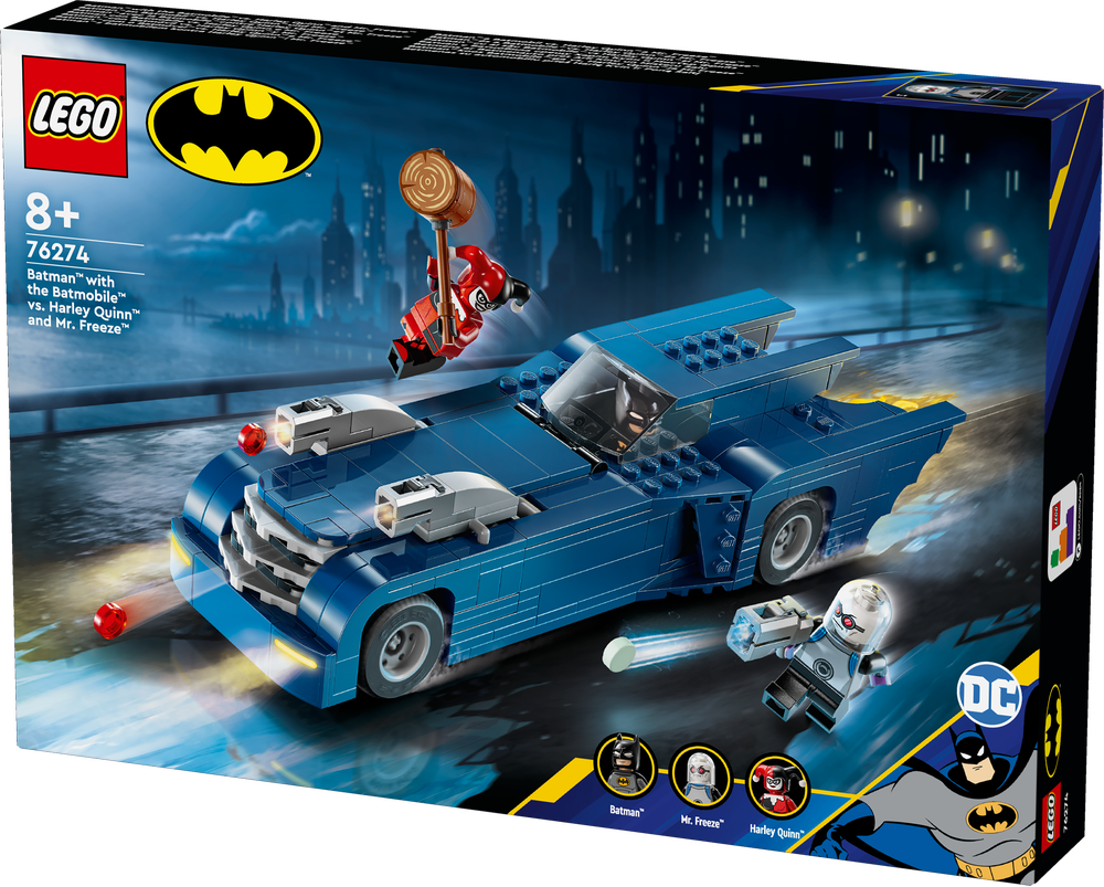 LEGO® DC Batman™ im Batmobil™ vs. Harley Quinn™ und Mr. Freeze™ 76274 Maschine, Rad, Auto, Transport, Fahrzeug