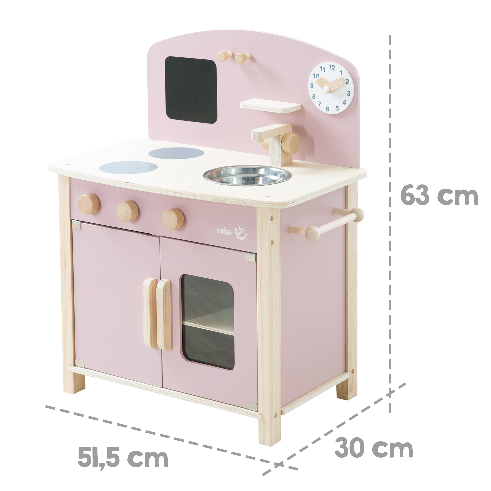Roba 480211MA Spielküche mauve – Rollenspiel - Bild 4 Roba 480211MA Spielküche mauve – Rollenspiel - Produktbild 4