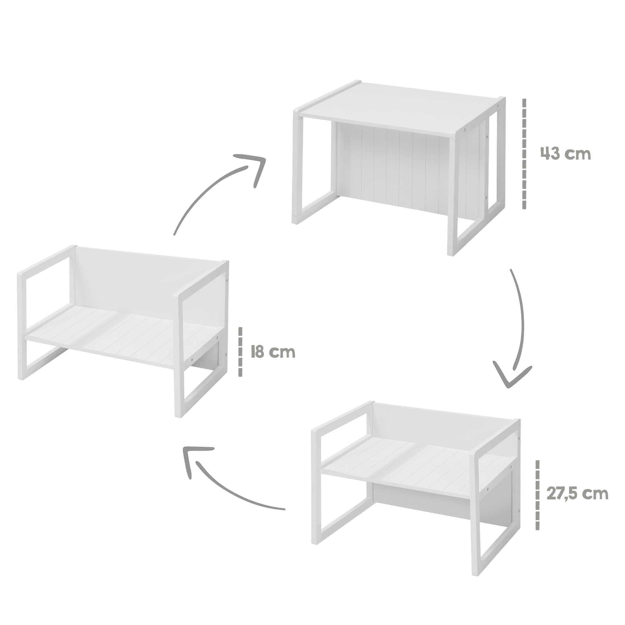 Roba 3041 Sitzbank/ Tisch weiß – Spielmöbel - Bild 11 Roba 3041 Sitzbank/ Tisch weiß – Spielmöbel - Produktbild 11
