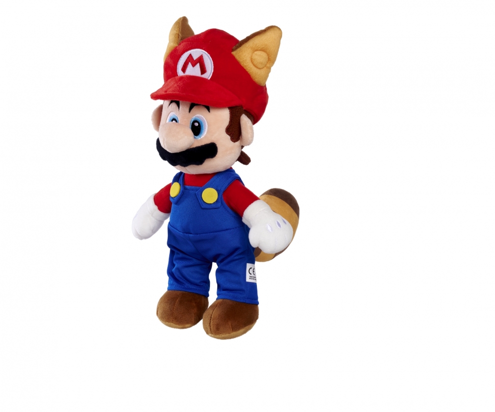 Super Mario Waschbär Mario Plüsch, 30cm 109231536