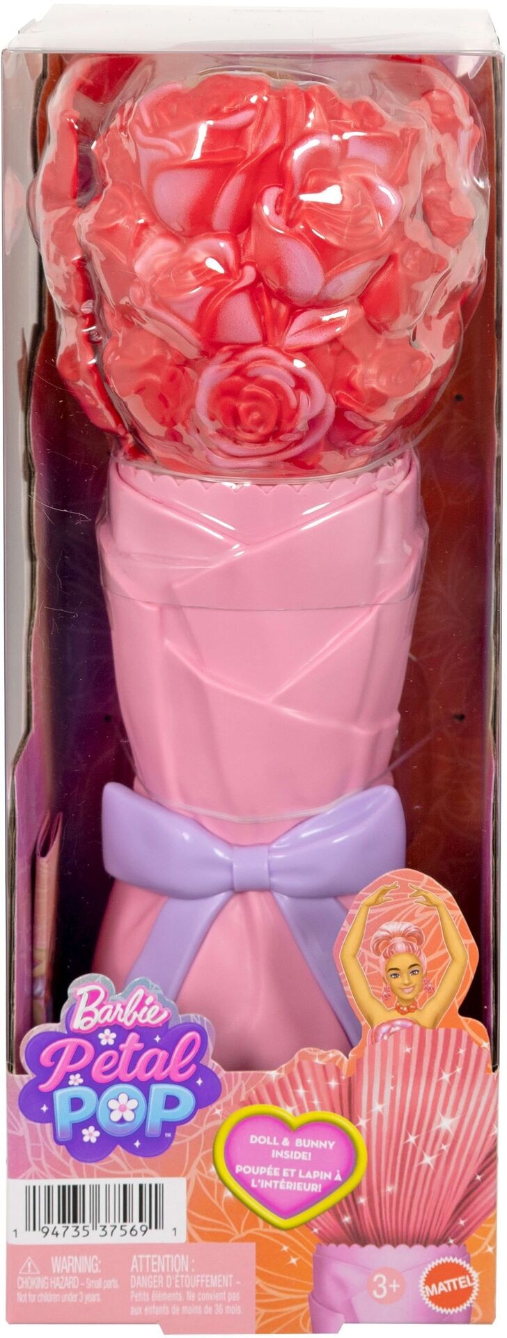 Puppe - Mattel - Barbie Flower Surprise Puppe - rote Rose - Modell MATTEL JMF59 Produktbild fuer Online-Shop