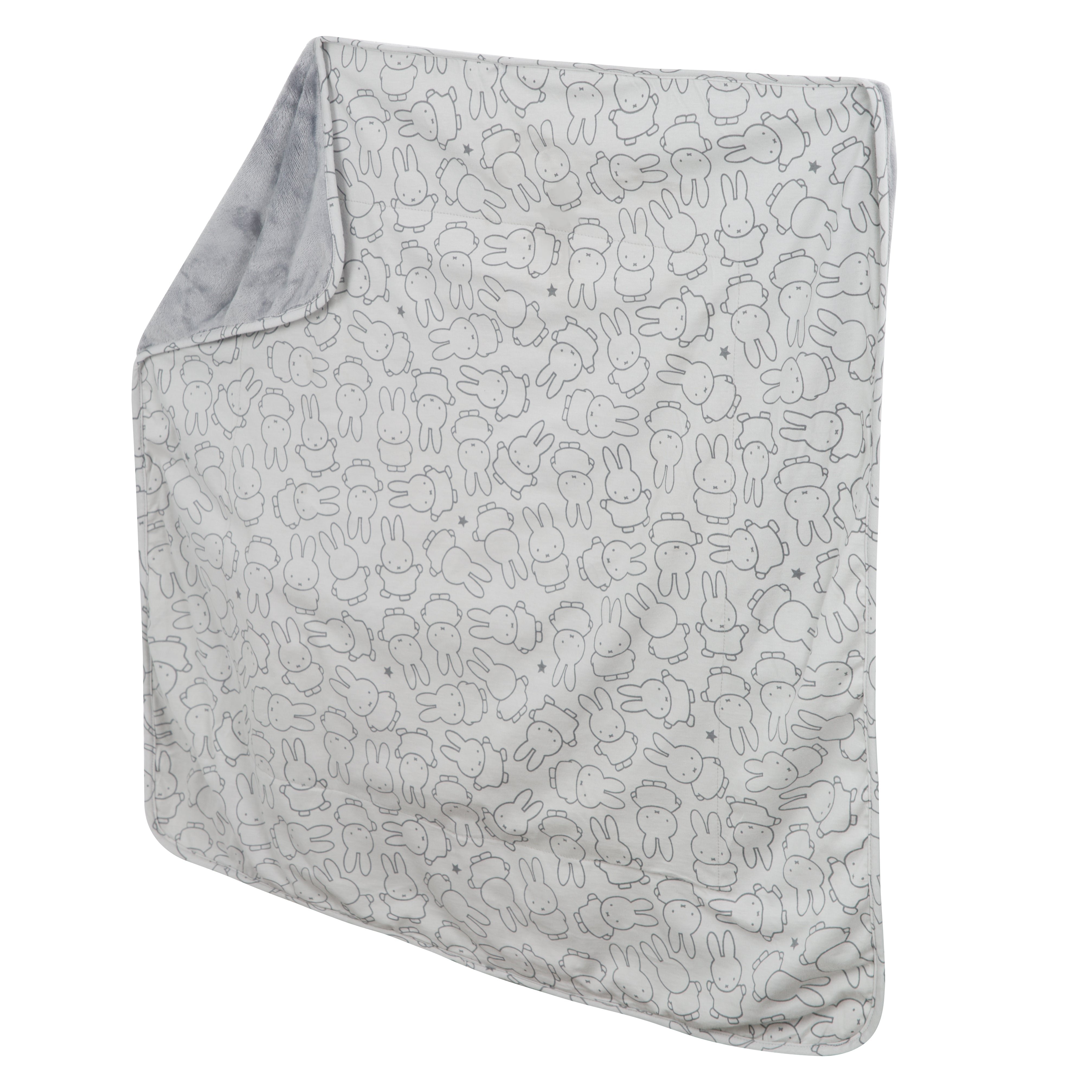 Roba 306100J210 Babydecke-Jersey Miffy grau – Heim Textilien - Produktbild 3