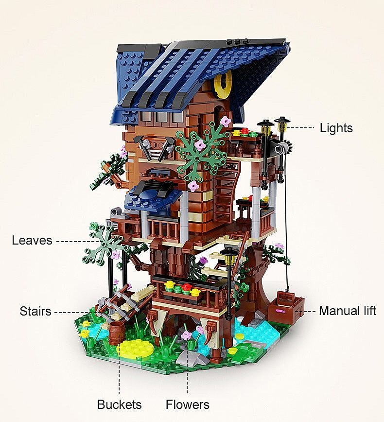 Produktfoto - Jamara e.K. - CaDA Baumhaus 4 Jahreszeiten Bricks - Modell JAMARA 402866