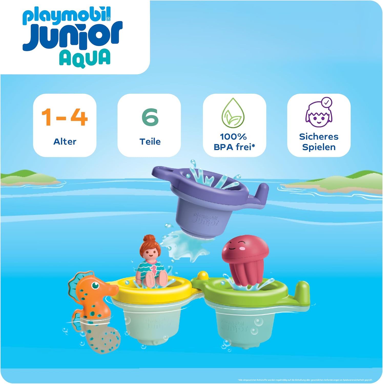 PLAYMOBIL 71776 junior aqua schwimmbecher mit wasserspass